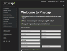 Tablet Screenshot of privcap.com